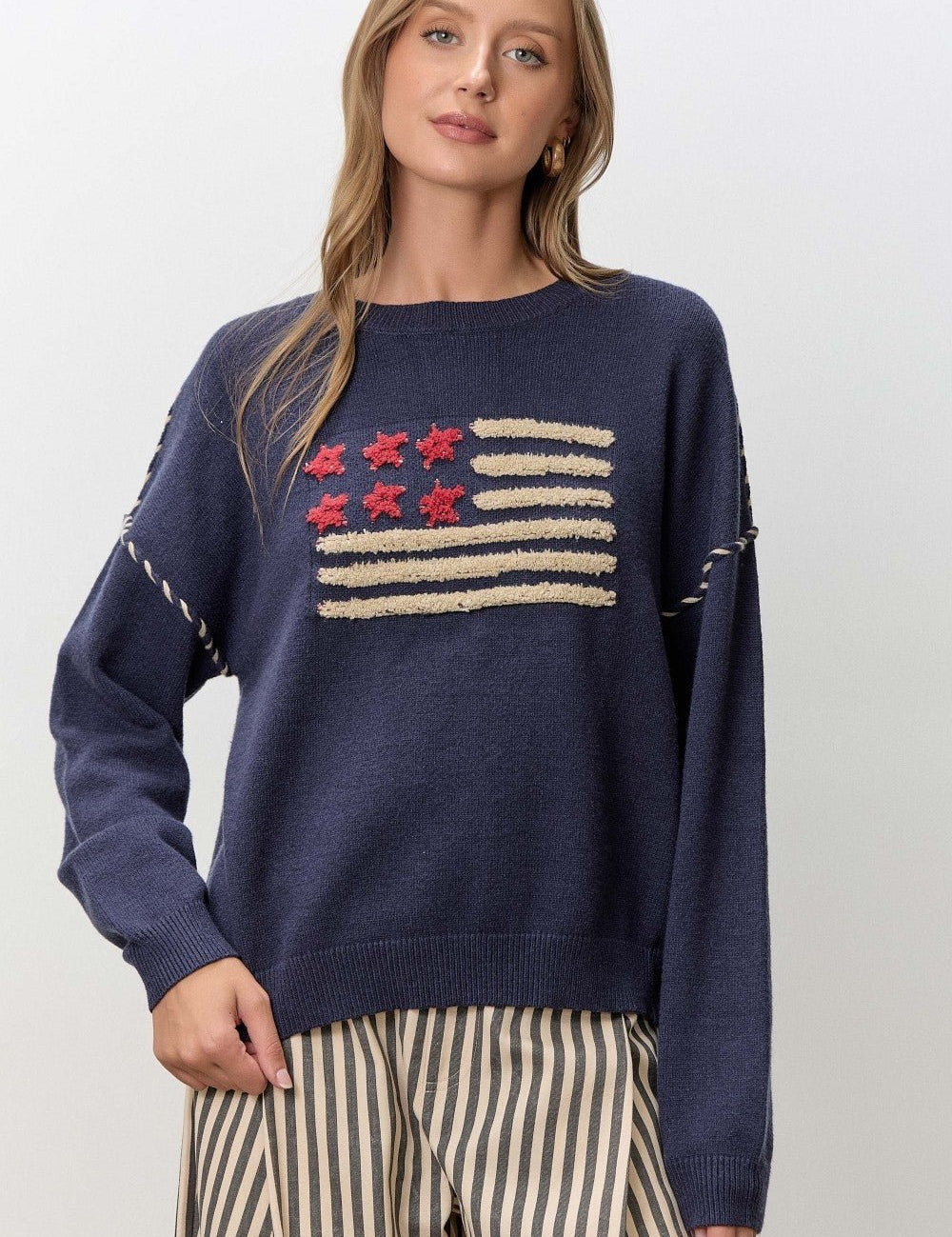 Union Hall Flag Knit Sweater - Westly