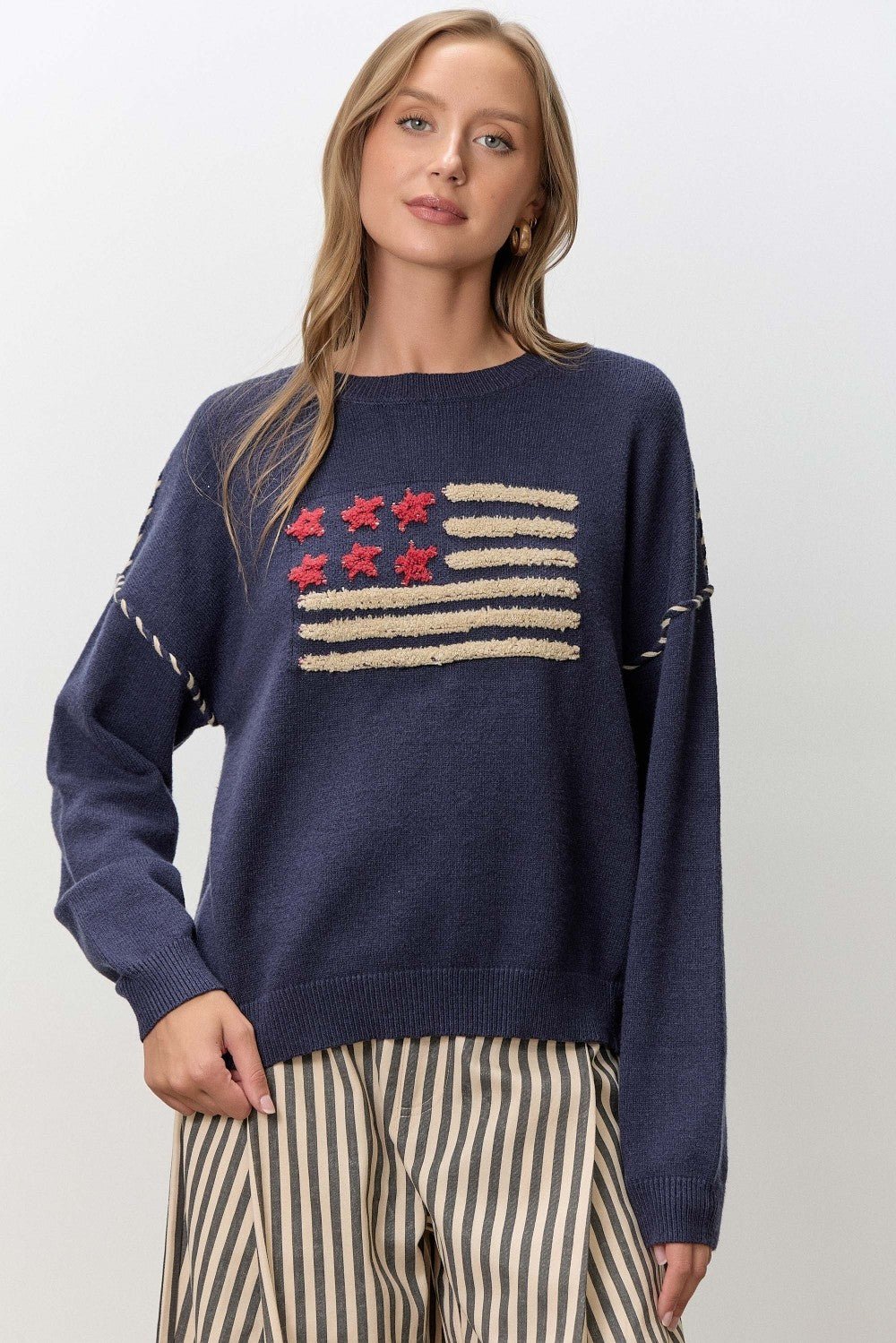 Union Hall Flag Knit Sweater - Westly