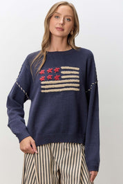 Union Hall Flag Knit Sweater - Westly