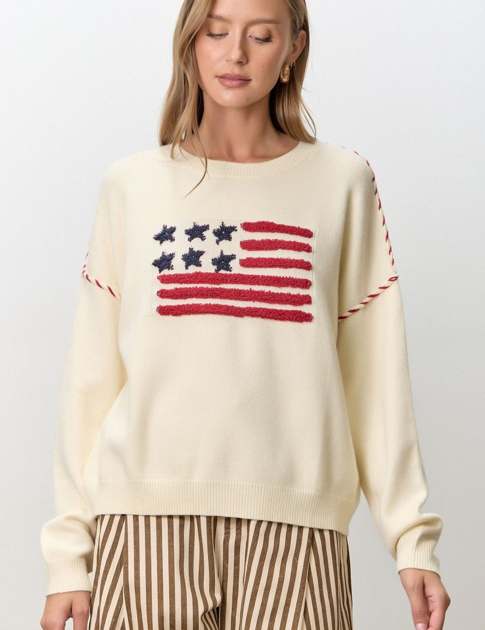 Union Hall Flag Knit Sweater - Westly