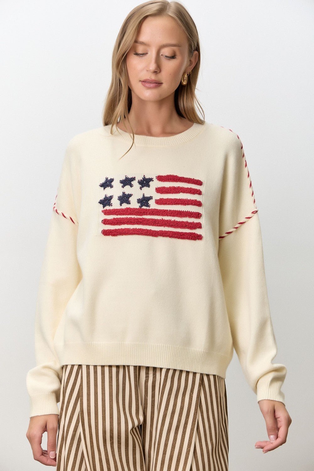Union Hall Flag Knit Sweater - Westly