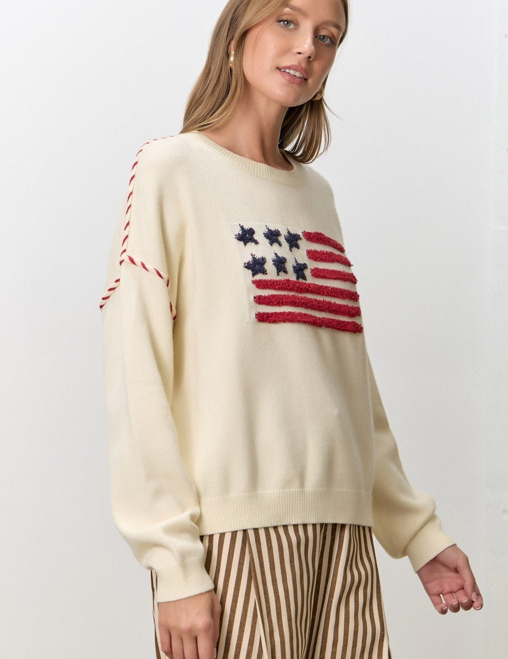 Union Hall Flag Knit Sweater - Westly