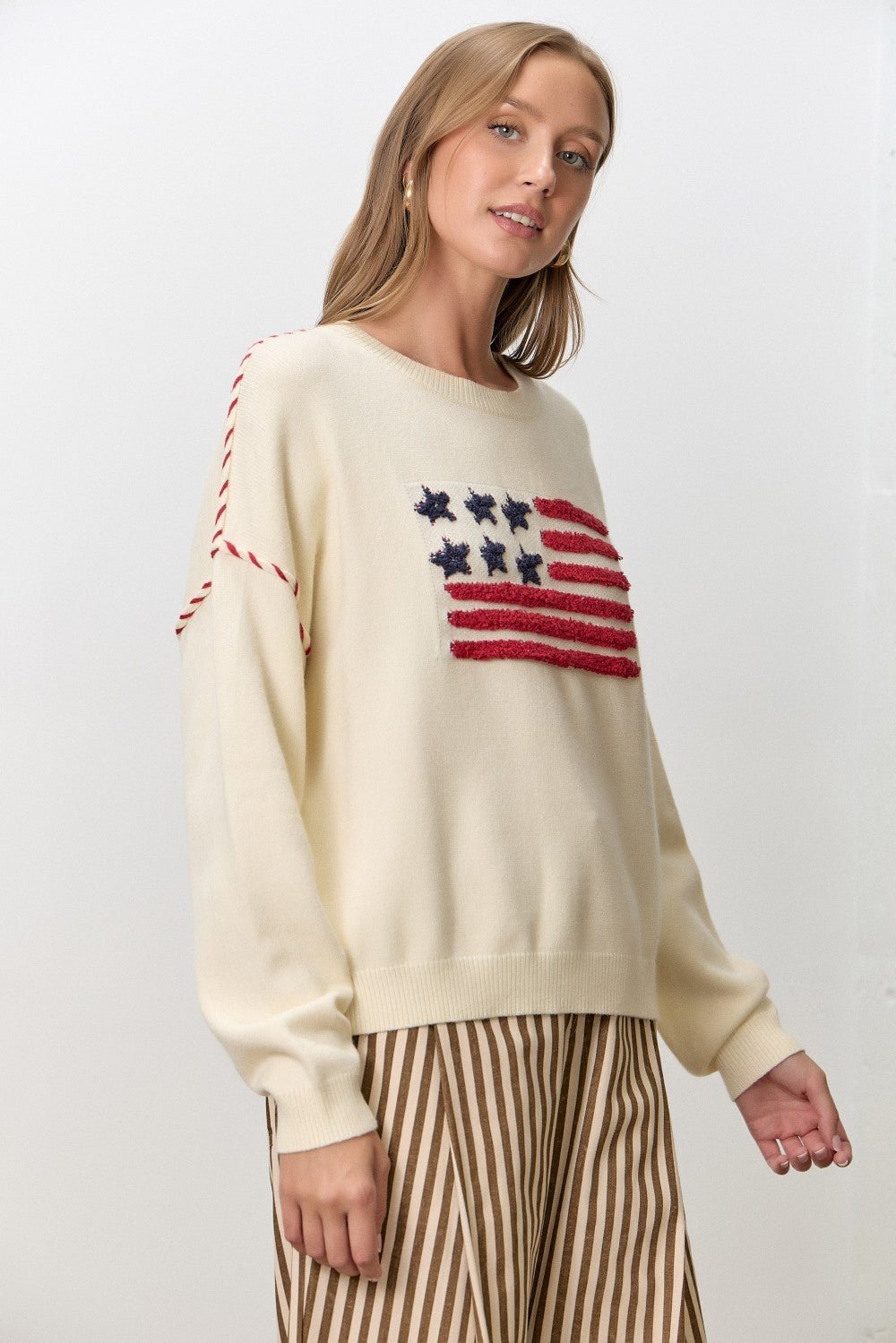 Union Hall Flag Knit Sweater - Westly