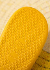 Upbeat Smiley Face Slippers - Yellow White - product photo 03