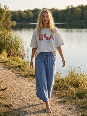 USA 1776 Oversized Graphic Tee - Westly