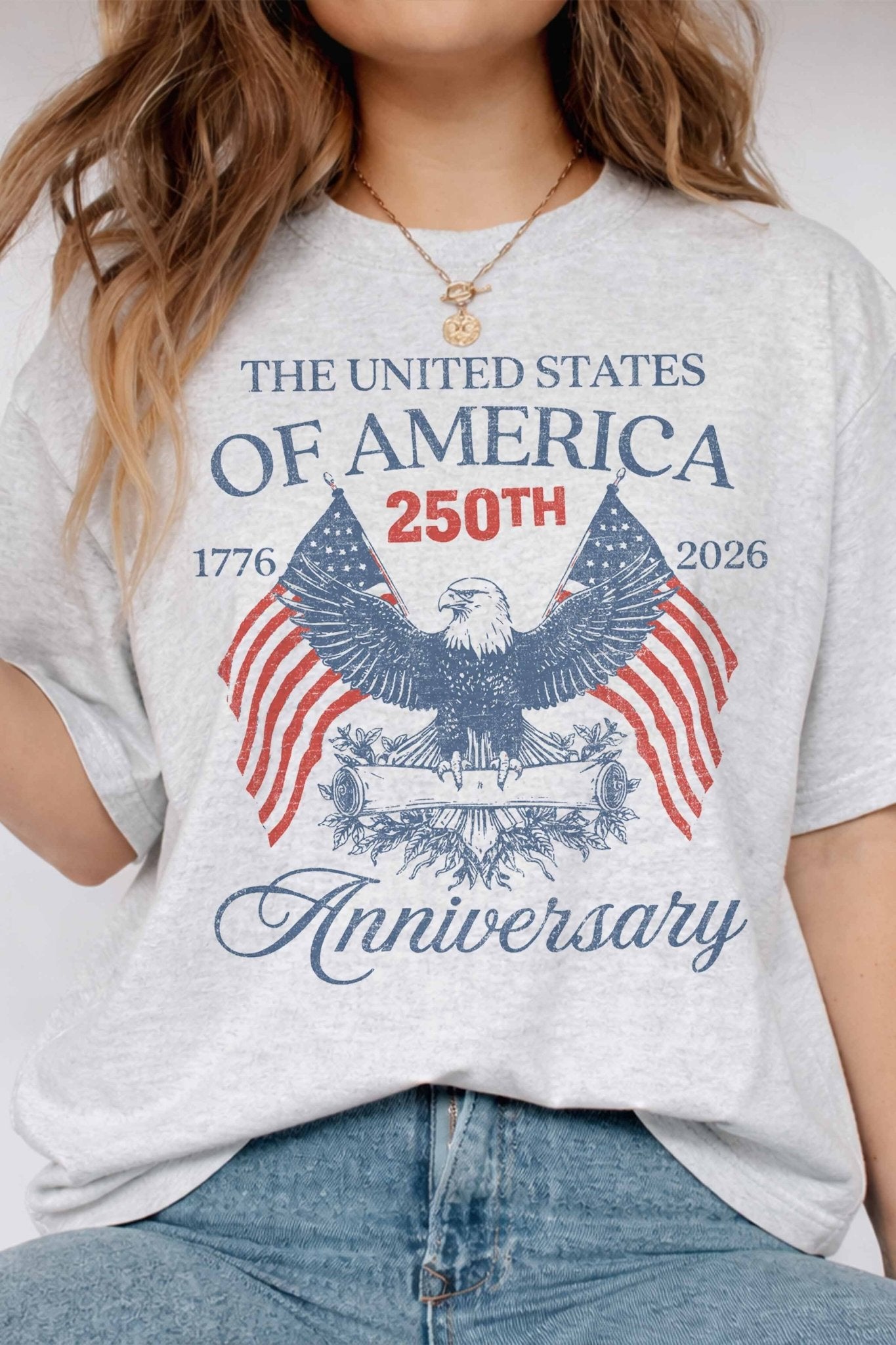 USA 250th Anniversary Oversized Graphic Tee - Westly