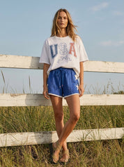 USA Girlie Oversized Graphic Tee - Westly