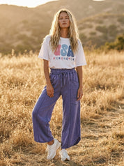 USA Girlie Oversized Graphic Tee - Westly