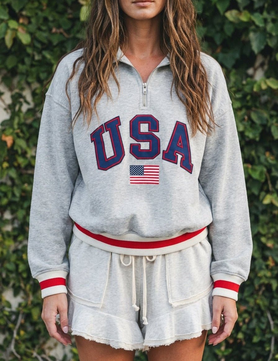 USA Half - Zip Sweatshirt - Westly