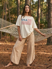 USA Vintage Look Graphic Tee - Westly