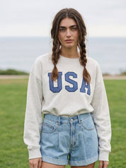 Varsity USA Polka Dot Sweatshirt - Westly