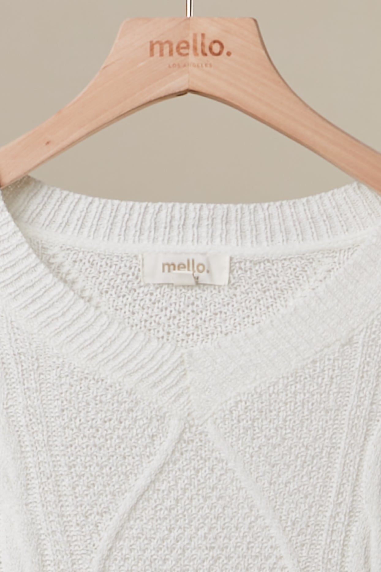 Ventana Cable Knit Sweater With Rainbow Stripes - Westly