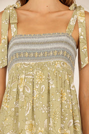 Veranda Floral Tie Strap Maxi Dress - Westly