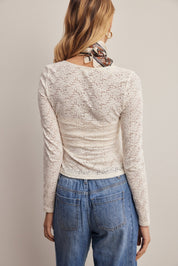 Vesper Floral Lace Square Neck Top - Westly