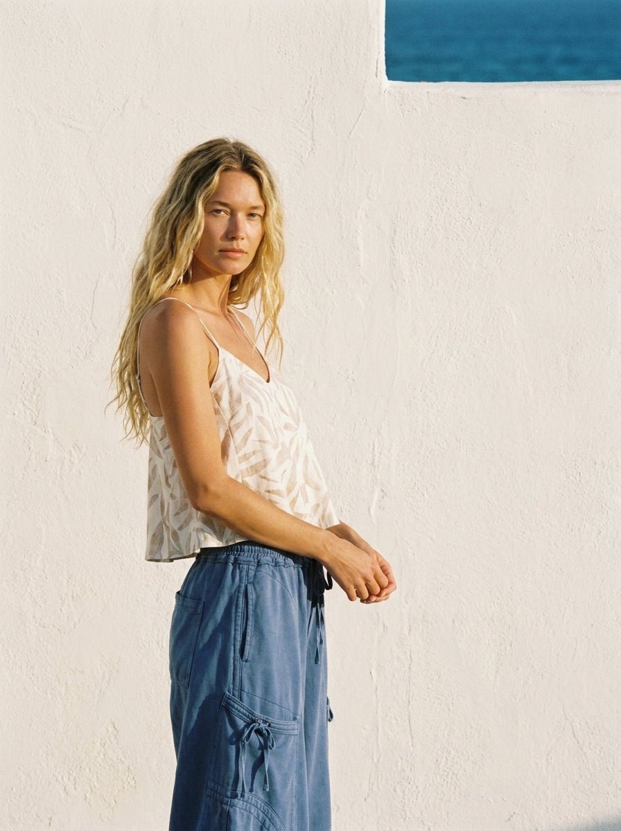 Viceroy Washed French Terry Drop Pocket Balloon Pants - Westly