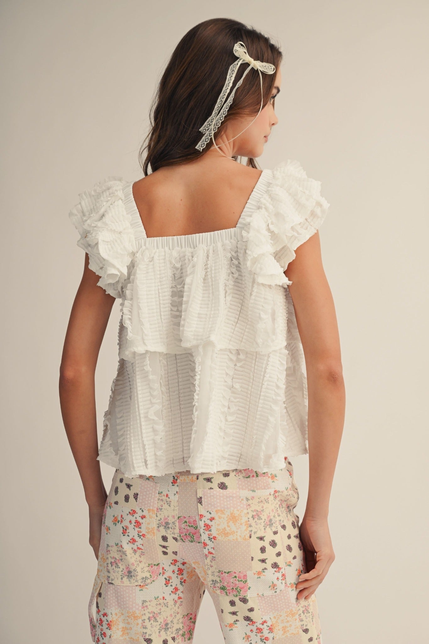 Victoria Ruffled Pleated Blouse - Westly