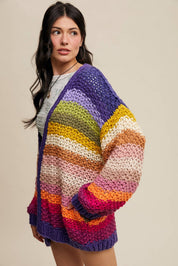 Viv Rainbow Hand - Crochet Cardigan - Westly