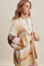 Viv Rainbow Hand-Crochet Cardigan - Westly