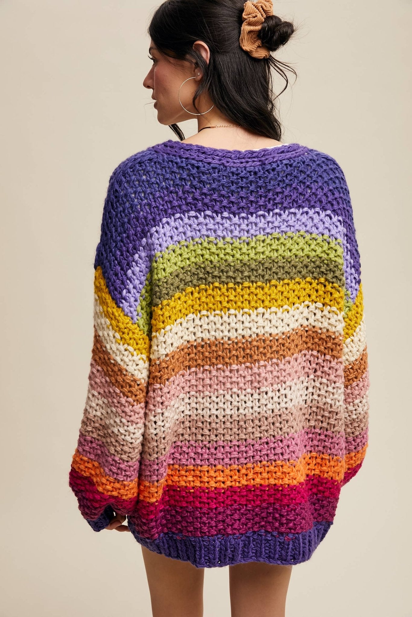 Viv Rainbow Hand - Crochet Cardigan - Westly