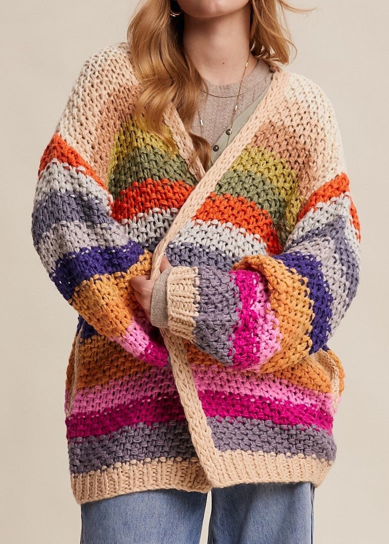 Viv Rainbow Hand - Crochet Cardigan [PRE - ORDER 5/10] - Westly