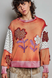 Wallflower Double Gauze French Terry Patchwork Pullover - Westly