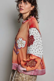 Wallflower Double Gauze French Terry Patchwork Pullover - Westly