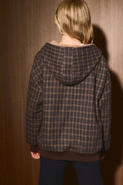 Wayfarer Reversible Zip Hoodie in Taupe - product photo 5