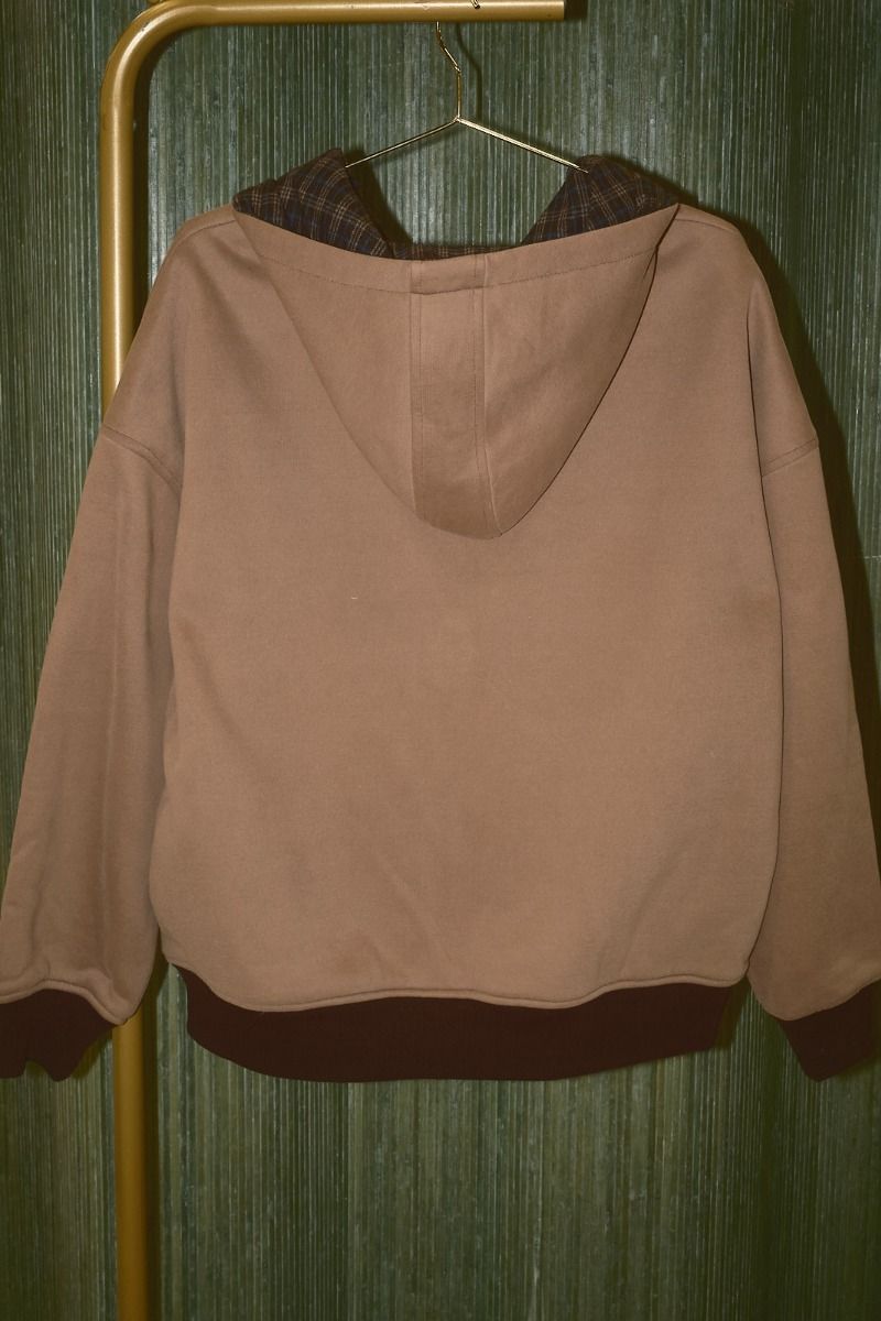 Wayfarer Reversible Zip Hoodie in Taupe - product photo 11