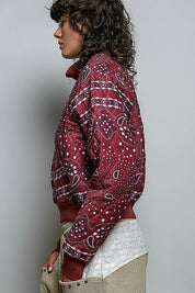 Waylon Bandana Quilted Bomber Jacket - Westly