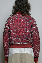 Waylon Bandana Quilted Bomber Jacket - Westly