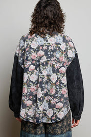 Wayward Mixed Print Shacket - Westly