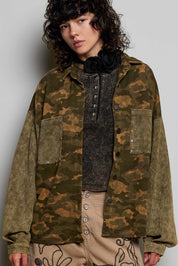 Wayward Mixed Print Shacket - Westly