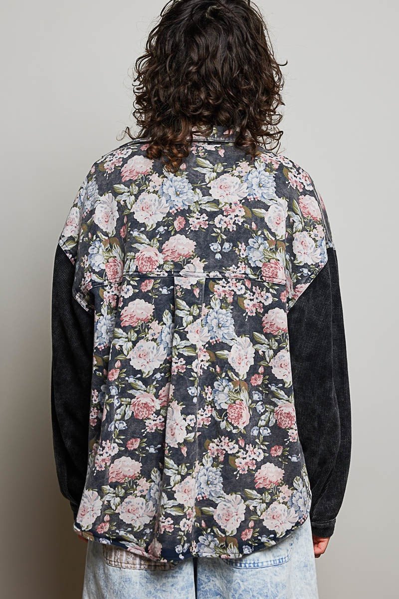 Wayward Mixed Print Shacket - Westly