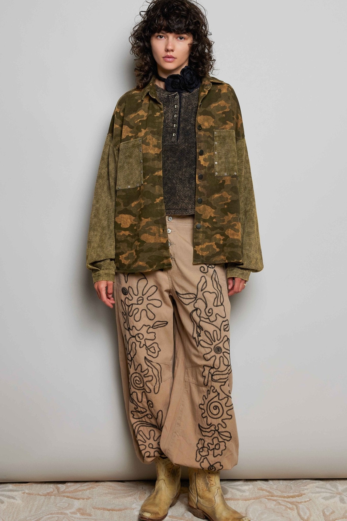 Wayward Mixed Print Shacket - Westly