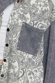 Wayward Mixed Print Shacket - Westly