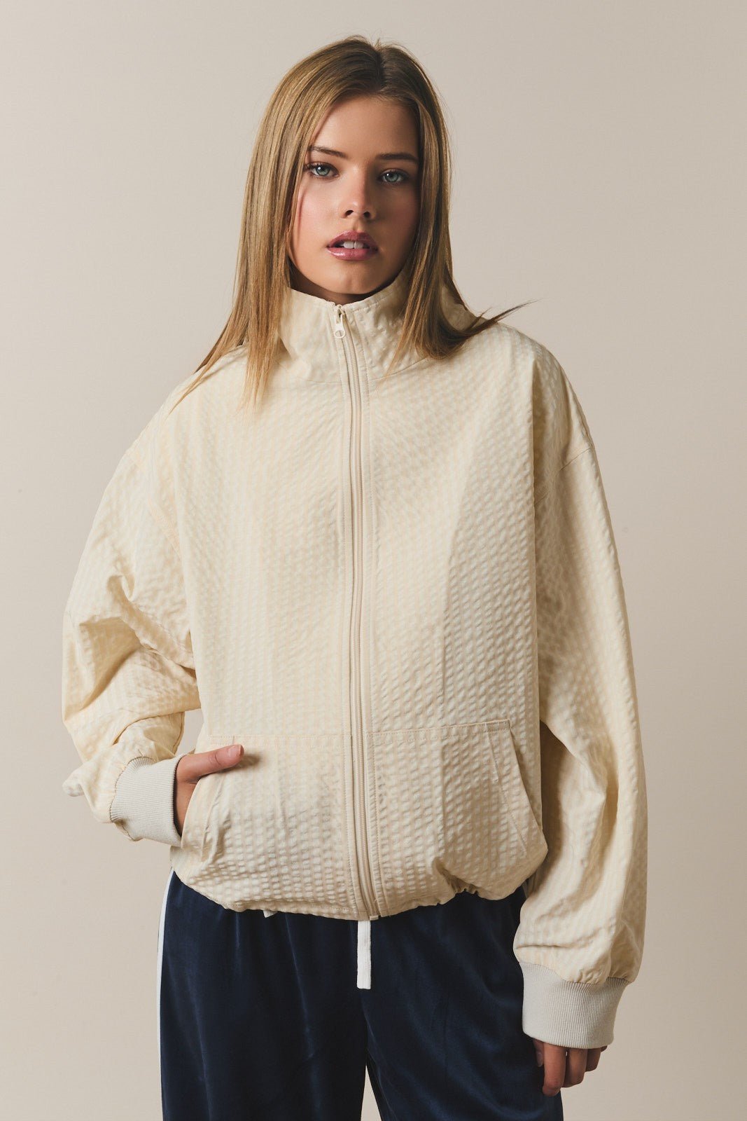 Weather Report Contrast Zip Jacket - Westly