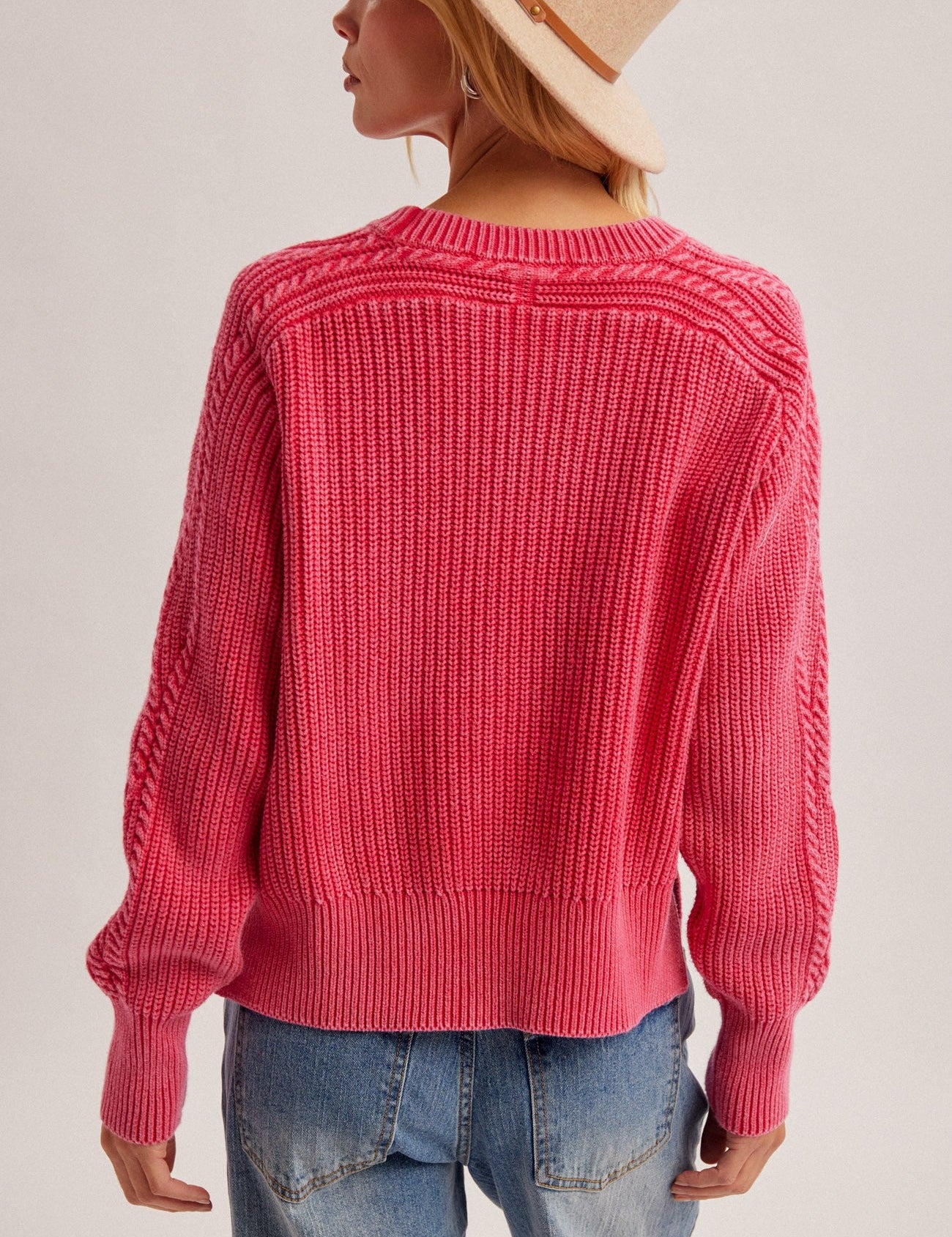 Weathered Days Cable Knit Sweater - Westly