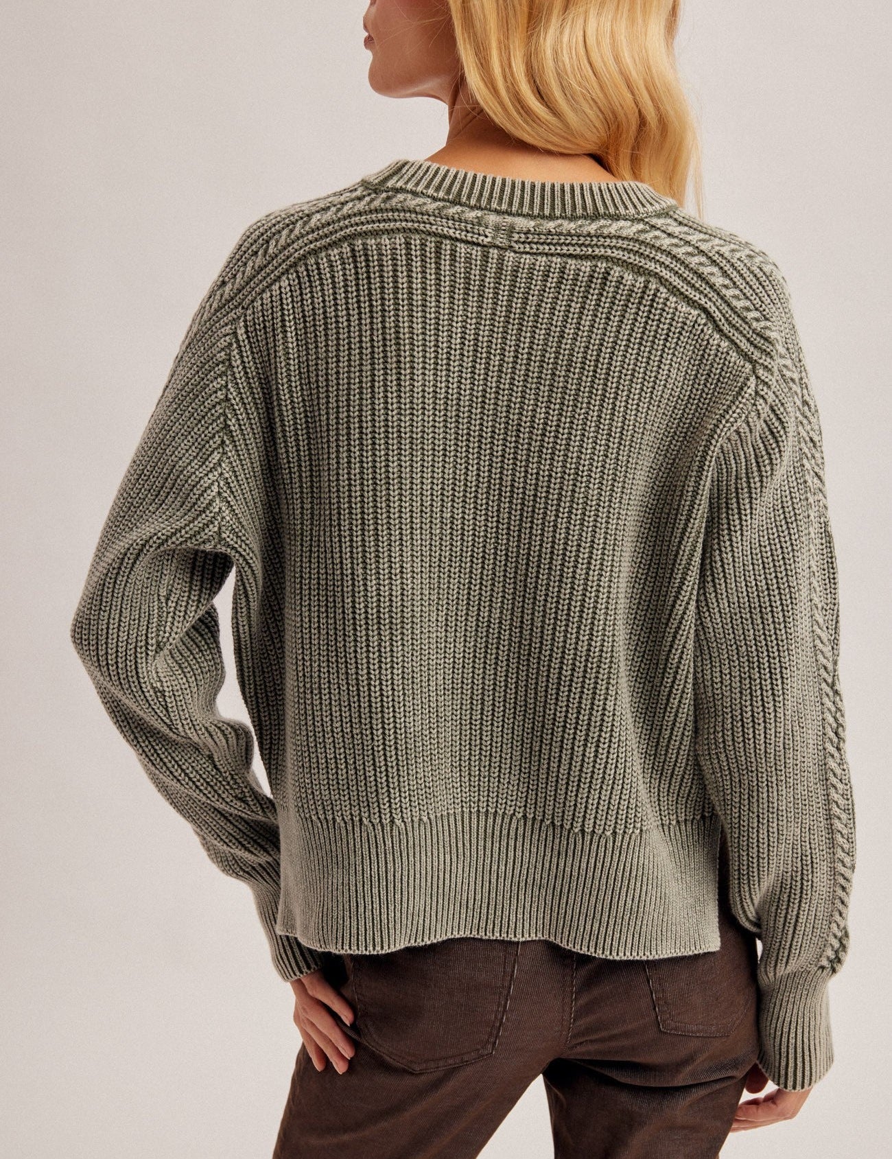 Weathered Days Cable Knit Sweater - Westly