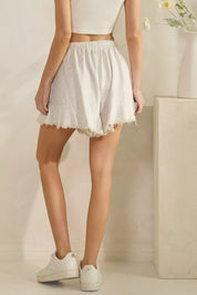 Weekend Chill Frayed Hem Shorts - Westly