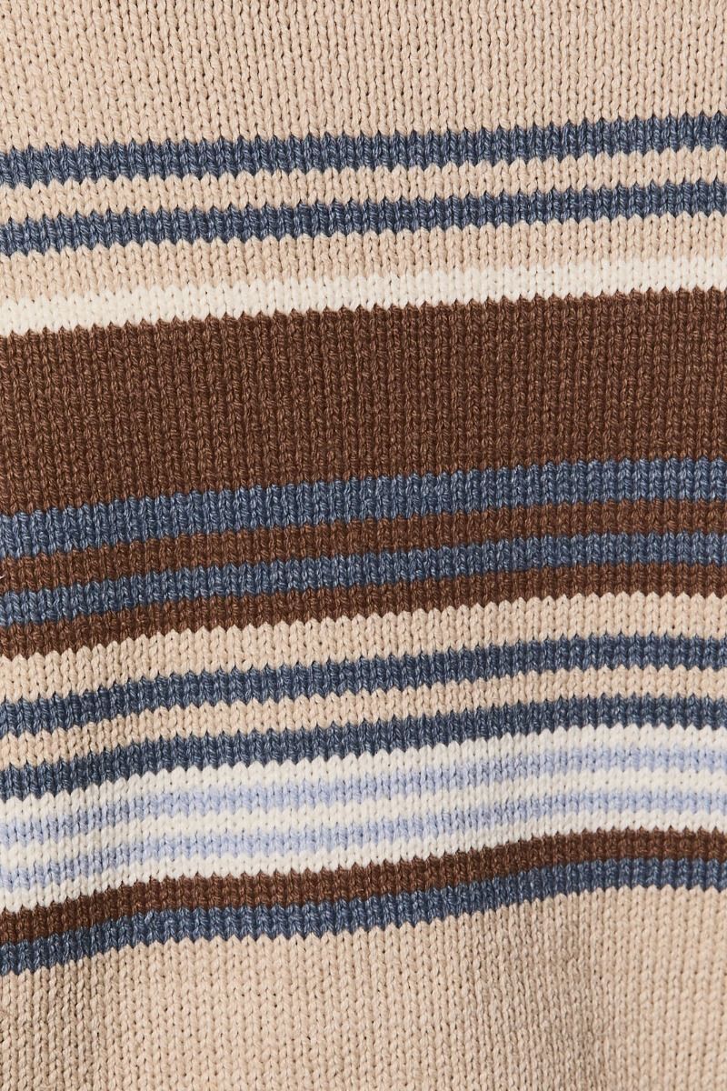 Weekend Retreat Striped Knit Lounge Set in Beige Multi Stripe - product photo 10