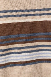 Weekend Retreat Striped Knit Lounge Set in Beige Multi Stripe - product photo 10