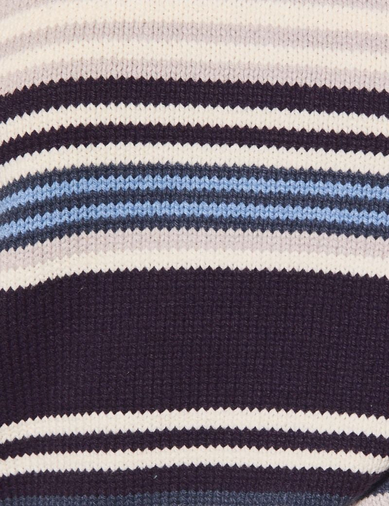 Weekend Retreat Striped Knit Lounge Set in Navy Multi Stripe - product photo 30