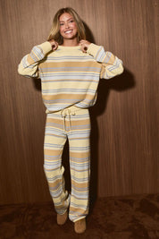 Weekend Retreat Striped Knit Lounge Set in Yellow Multi Stripe - product photo 34