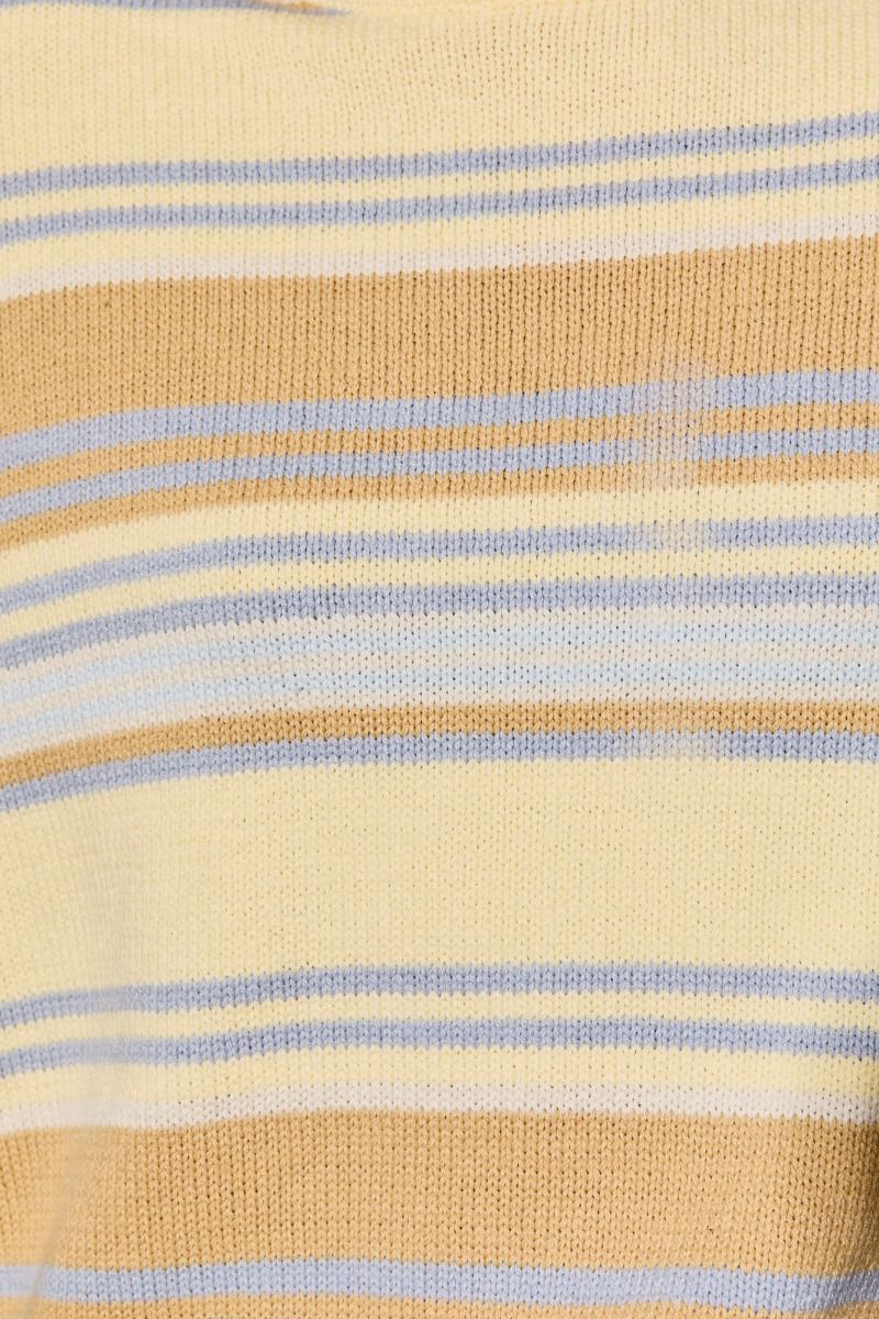 Weekend Retreat Striped Knit Lounge Set in Yellow Multi Stripe - product photo 36