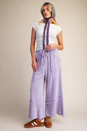 Weekend Ritual Self Fray Washed Terry Pants - Westly