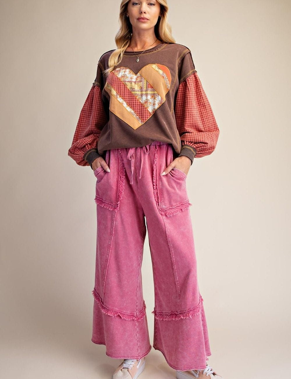 Weekend Ritual Self Fray Washed Terry Pants - Westly