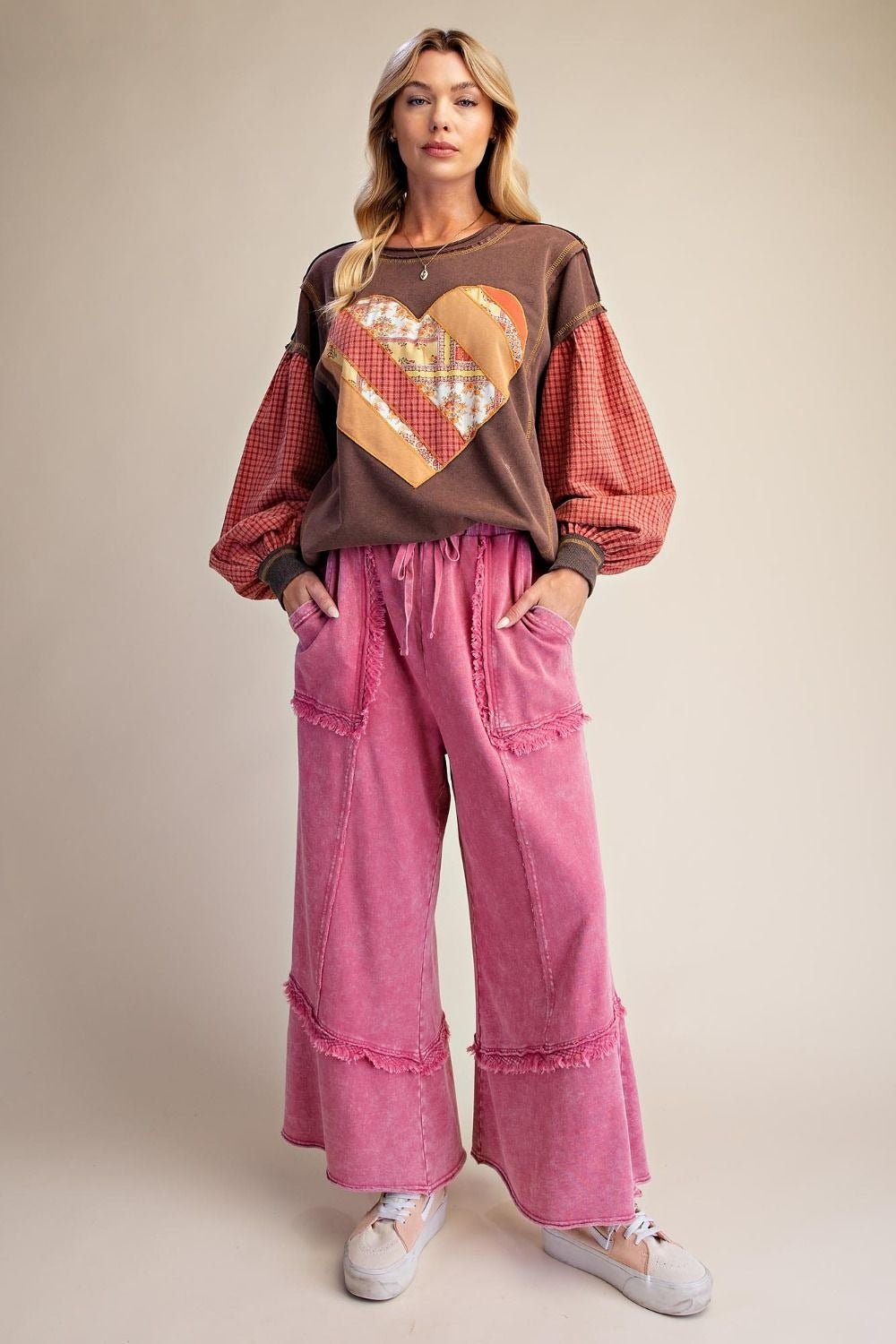 Weekend Ritual Self Fray Washed Terry Pants - Westly