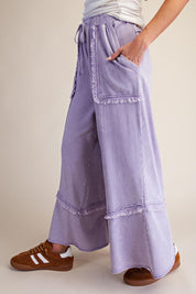 Weekend Ritual Self Fray Washed Terry Pants - Westly