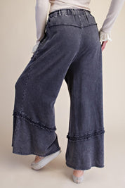 Weekend Ritual Self Fray Washed Terry Pants - Westly