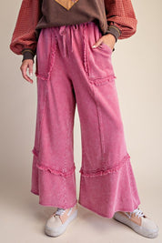 Weekend Ritual Self Fray Washed Terry Pants - Westly